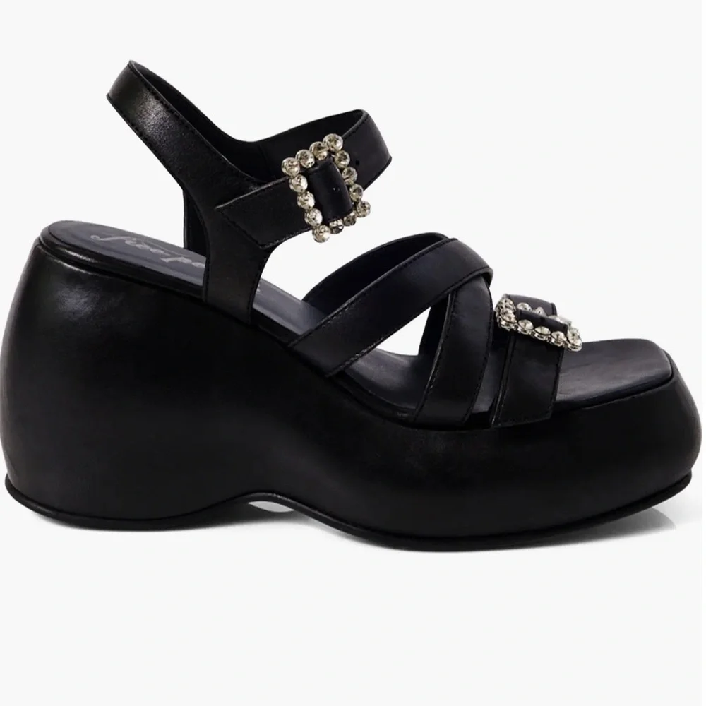 🌸FREE PEOPLE 🌸 Brooklyn Ankle Strap Platform Sandal Size: 10